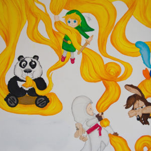 créations fresque link panda