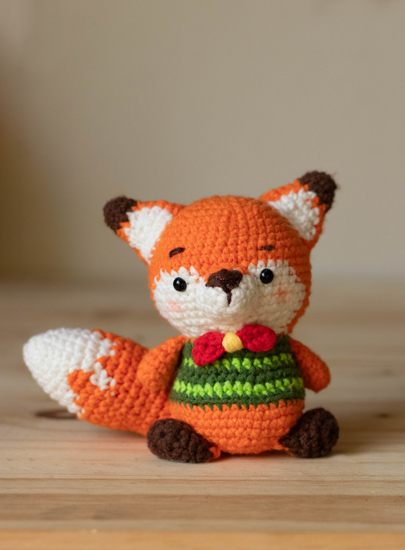 amigurumi renard